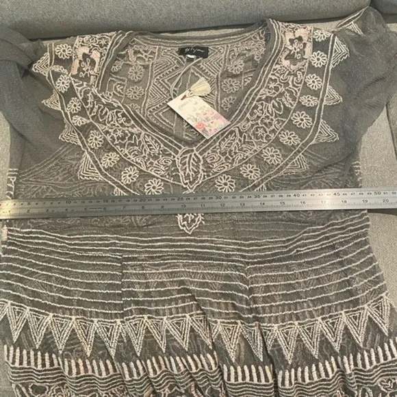 Johnny Was Biya Rubie silk blend Victorian slip dress NWT - Picture 15 of 16